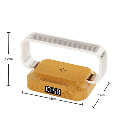 💡⚡Multifunctional Bedside Wireless Charging Night‑Light Station