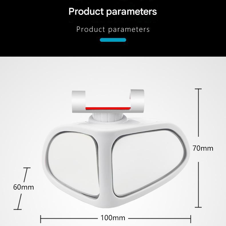 🔥🚗 360° Blind Spot Wide-Angle Rearview Mirror