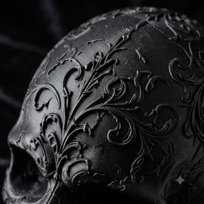 ☠️🌹Gothic Skull, Snake, and Rose Ornament