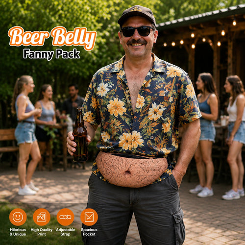 😂 Beer Belly Fanny Pack – Realistic Dad Bod Waist Bag