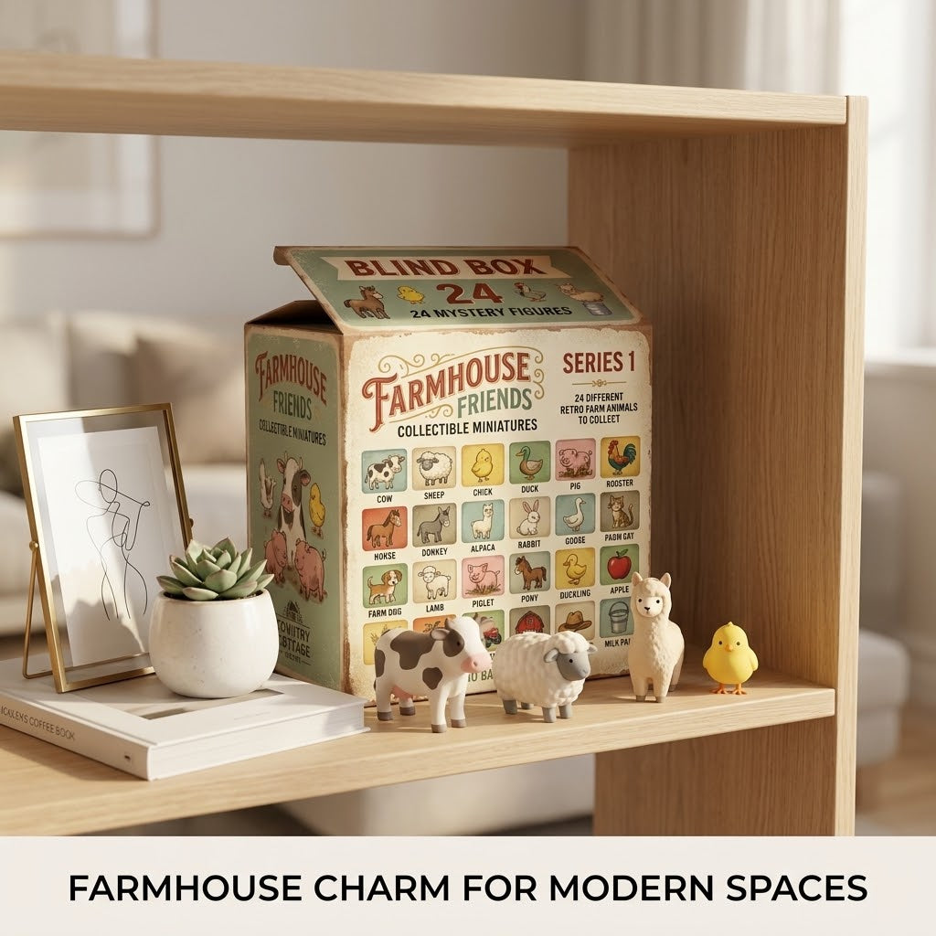 🐄Farmhouse Friends Collectible Miniatures Blind Box