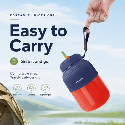 🍓 Portable Juicer Cup Blender – Fresh Smoothies & Shakes Anywhere