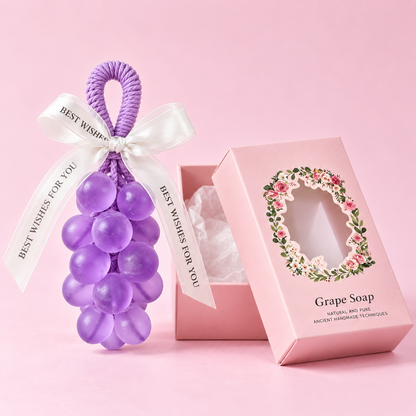 🍇 Handmade Grape Soap – Small-Batch Natural Oil Soap with Gentle Scent 💜