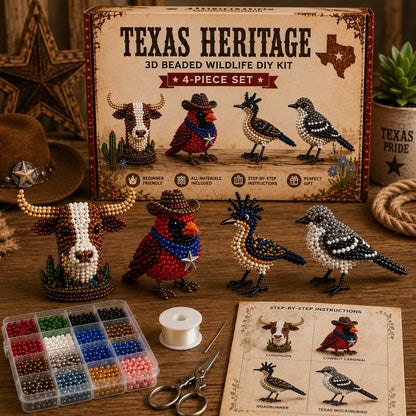 🏞️ State-themed 3D beaded wildlife DIY kits