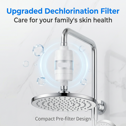 💧Home water purifier shower head pre-filter with replaceable PP cotton filter