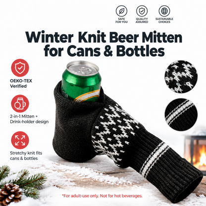 🧤Knit Insulated Beer Mitten