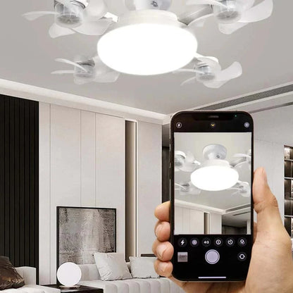 🌀E27 Socket Ceiling Fan Light – 2-in-1 LED Light & Quiet Fan with Remote Control