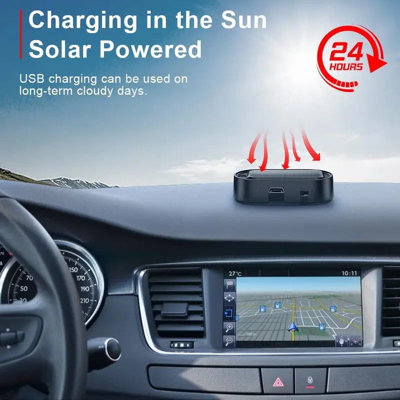 🚨Solar-Powered Simulated Car Alarm Light （2PCS）– Light-Sensing LED Security Warning Flasher