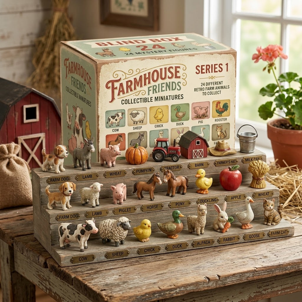 🐄Farmhouse Friends Collectible Miniatures Blind Box