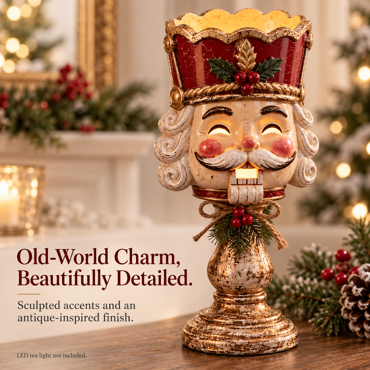 🎄 Christmas Heirloom Glow Candle Holder Collection