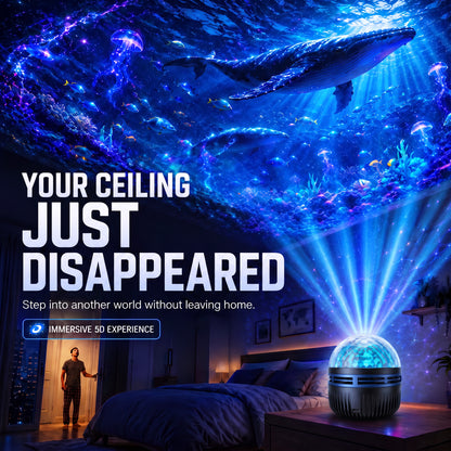 🦖🎁360° Smart Holographic Starry Sky Projector (HD Smart Dynamic 5D)