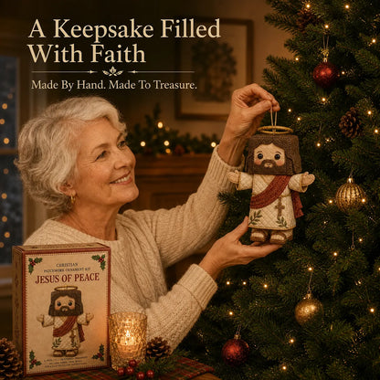 ⏳ Last Day 50% OFF – ✝️ Beginner-Friendly DIY Christian Block Figure Patchwork Ornament Kit Collection | Complete Kit with Pre-Cut Fabrics, Padded Ornament Form & Step-by-Step Guide Included 💕