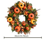 💖Fall Peony And Pumpkin Wreath - Year Round Wreath