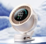 4000mAh Rechargeable Portable Clip on Fan-100-Speed Touch Control