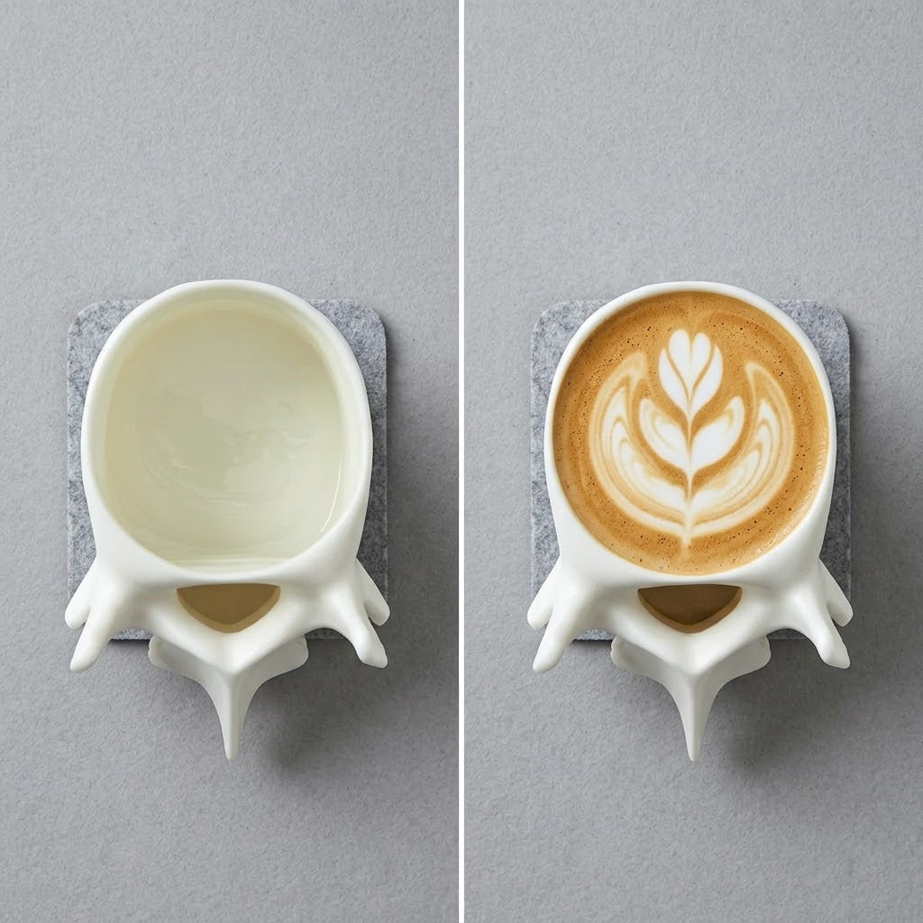 🦴 Spine Vertebra Ceramic Mug | Unique Anatomy Coffee Cup