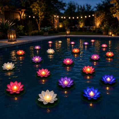 🪷Floating Lotus Lights