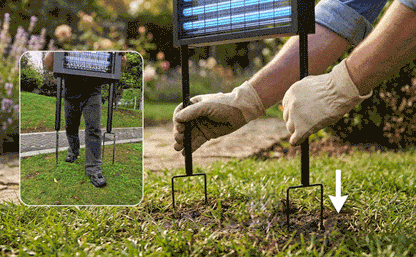 Solar-Powered High-Efficiency Outdoor Bug Zapper