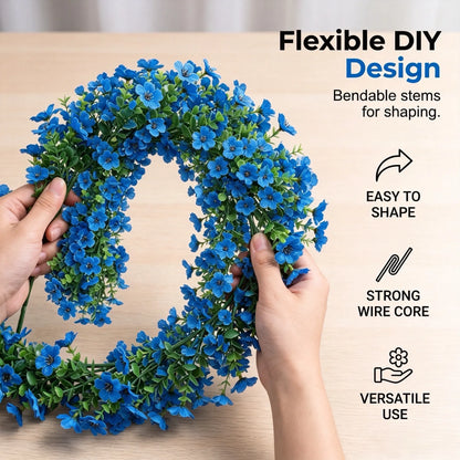 💐 Versatile Artificial Violet Vines – Reusable Garlands Suitable for All Decorations and Holidays 🌸 🎄