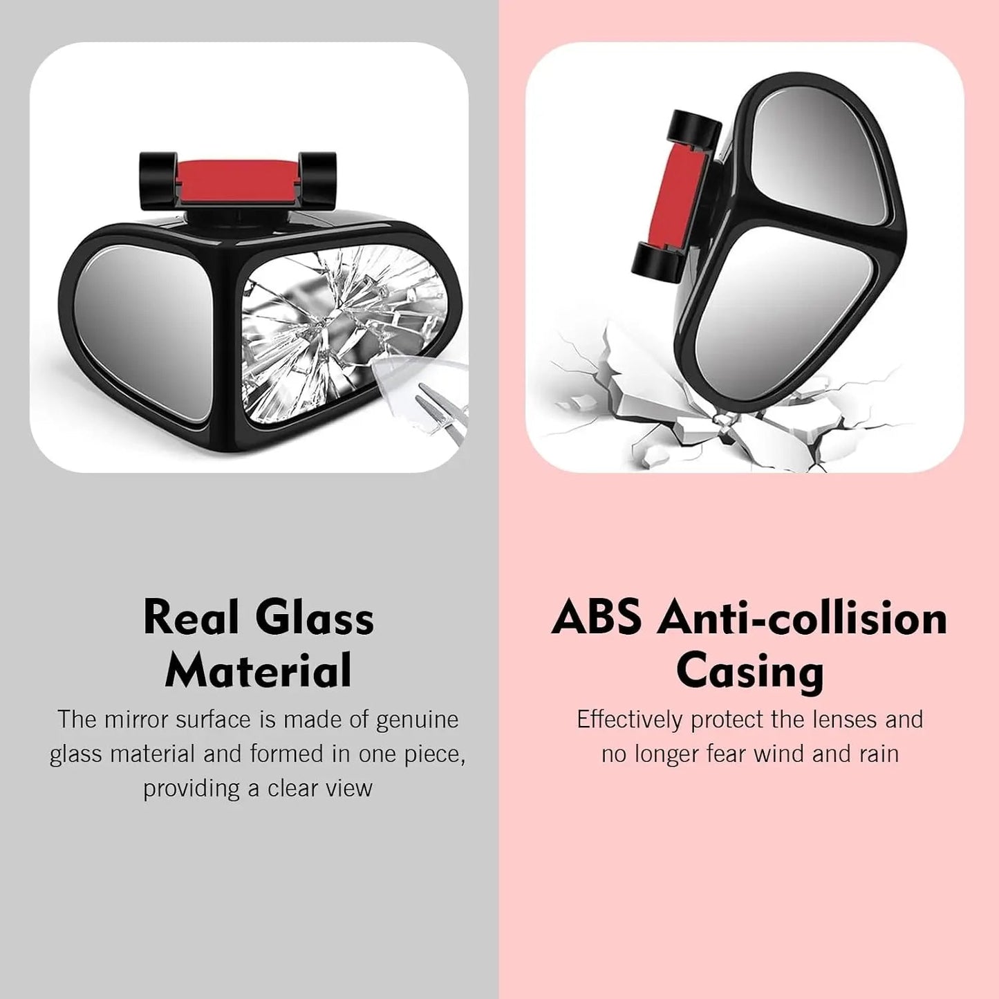 🔥🚗 360° Blind Spot Wide-Angle Rearview Mirror