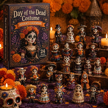 High-quality miniature model ✨2026 Day of the Dead Advent Calendar - 24 Days of My stery Collectible Figurines,Sugar Skull characters &Festive Holiday Surprises