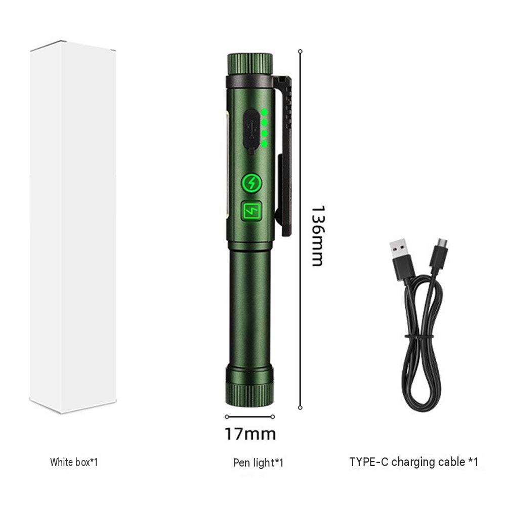 🔦🧲Multifunctional Magnetic Pen-Style Work Light – Portable, Rotatable LED Work Flashlight; Hands-Free Lighting with Magnetic Base
