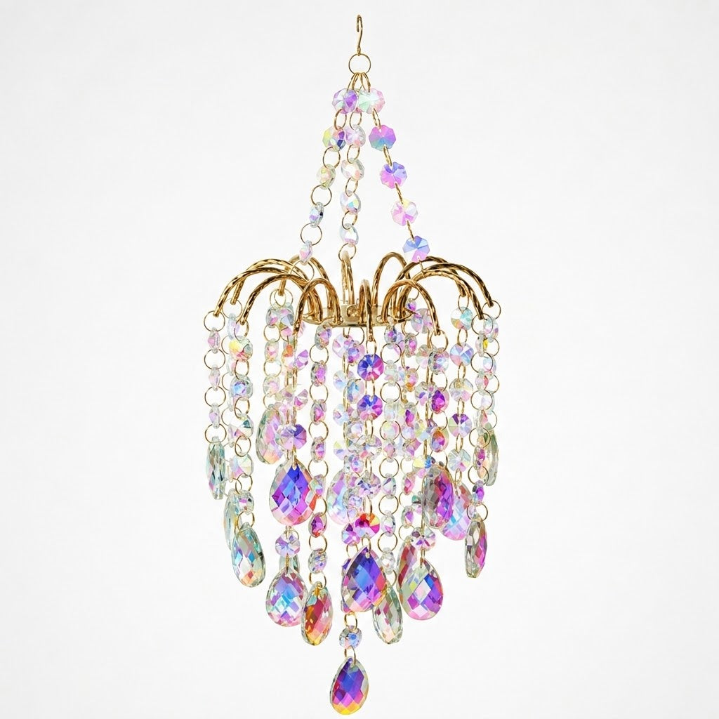 ✨Crystal Chandelier Suncatcher Hanging Ornament - Create beautiful light and shadow reflections anytime, anywhere.