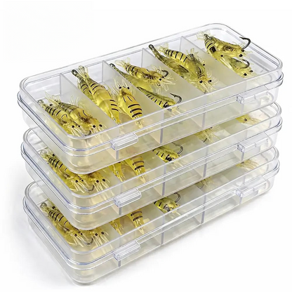 🦐 1.5‑Inch Realistic Shrimp Soft Fishing Lures (30 pcs/60pcs/90pcs)