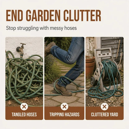 ⏰Wall Mounted Iron Garden Hose Holder