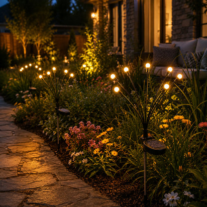 Outdoor Solar Firefly Garden Lights Waterproof 4/8 Pack