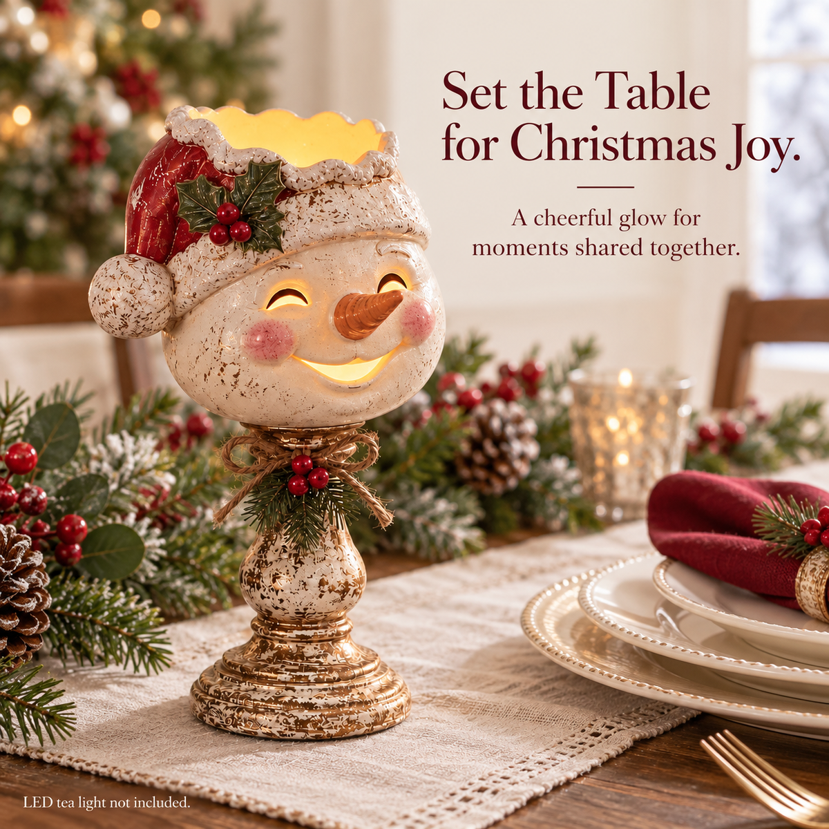 🎄 Christmas Heirloom Glow Candle Holder Collection