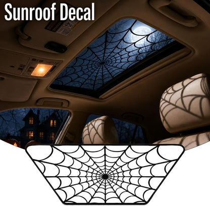 🕸️ Halloween Spider-Web Sunroof Decal – Create an eerie, shadowy autumn driving effect.