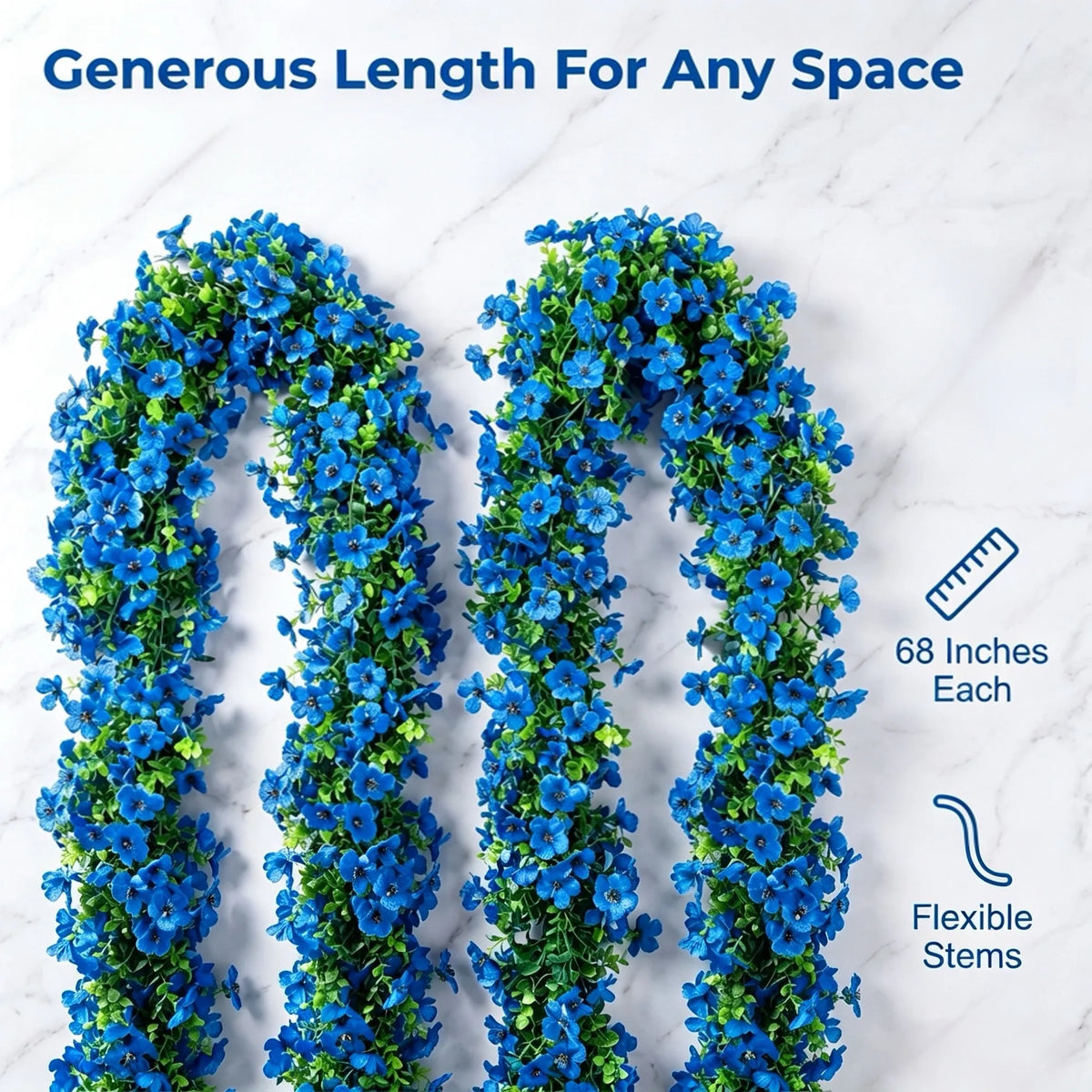 💐 Versatile Artificial Violet Vines – Reusable Garlands Suitable for All Decorations and Holidays 🌸 🎄