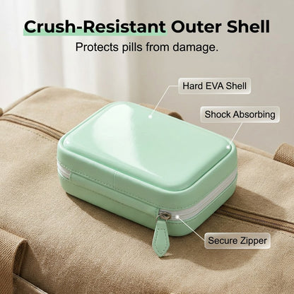 💊A8 Waterproof Pill Pouch Set –  14 Days of Meds & Vitamins💧Waterproof & Crush-Resistant Shell