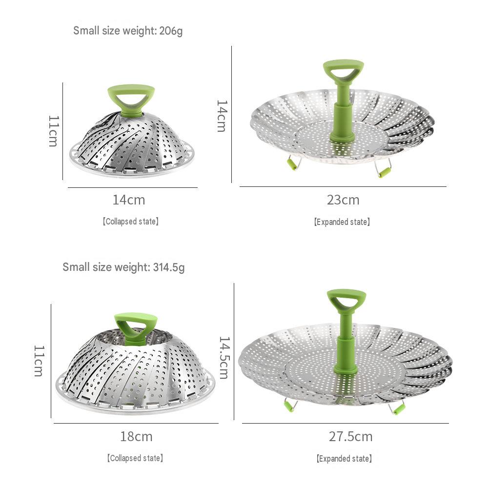 One Steamer Basket. Multiple Pot Sizes