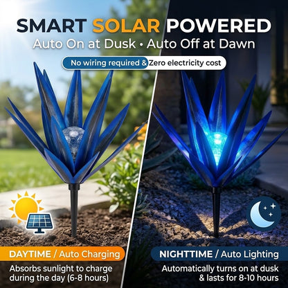🌞Solar Agave Garden Stake Light