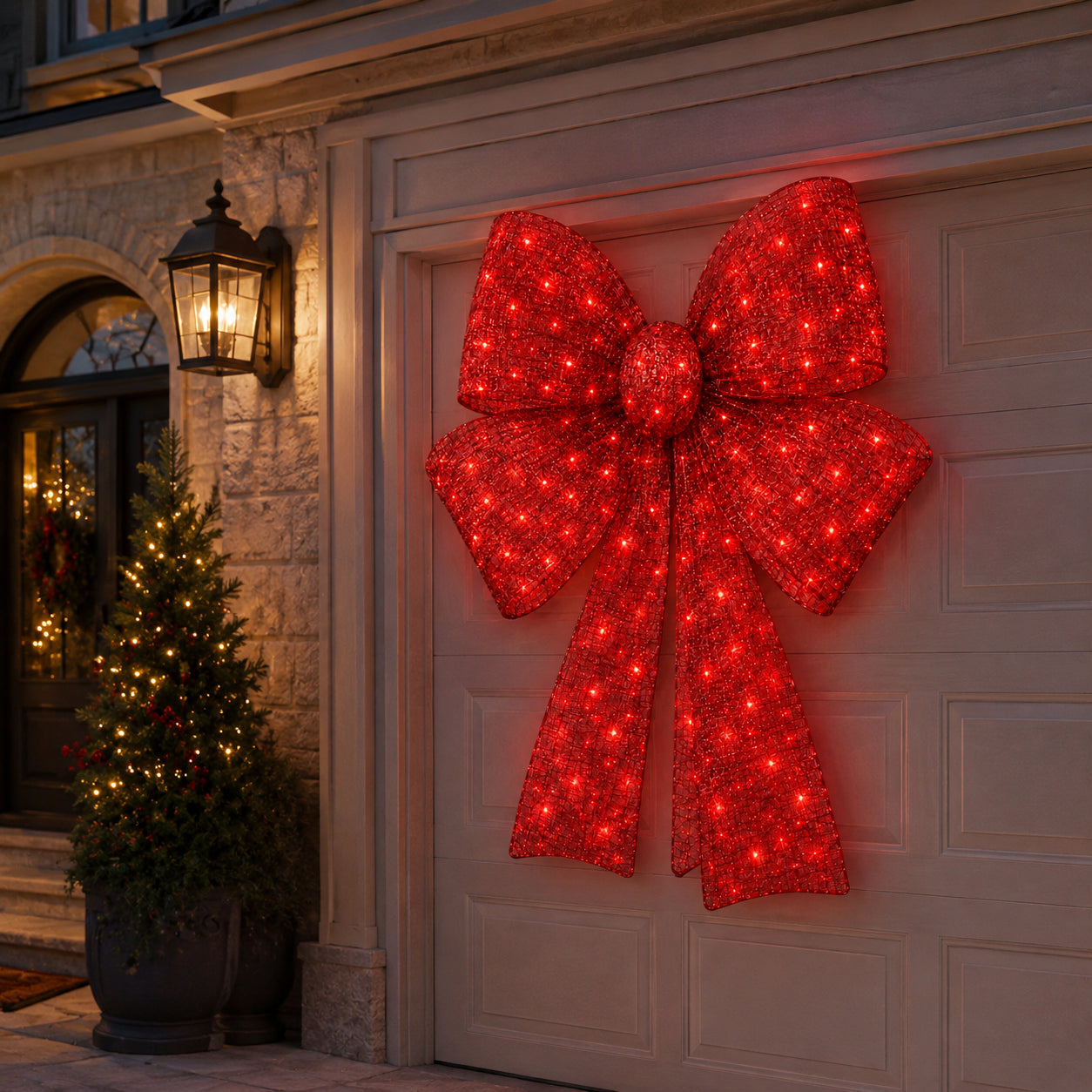 🔥Last Day 55% OFF🎁✨🎄 48-Inch Lighted Christmas Bow 🎀