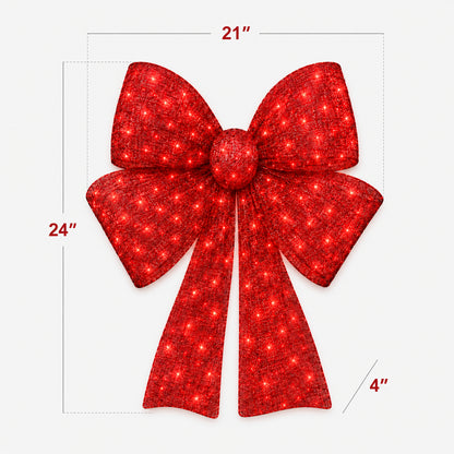 🔥Last Day 55% OFF🎁✨🎄 48-Inch Lighted Christmas Bow 🎀
