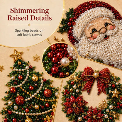 🧘Relaxing & Beginner-Friendly-💎DIY Christmas Pearl Diamond Painting Art Kit