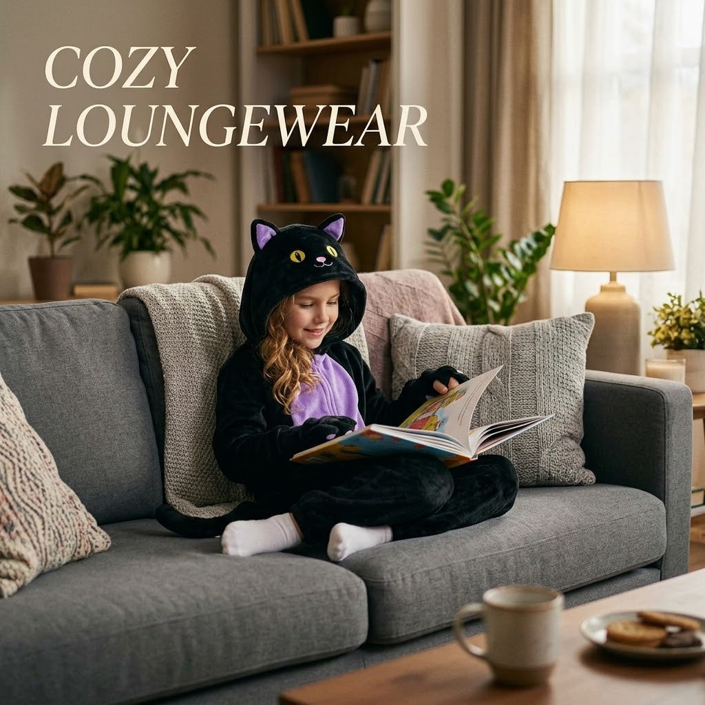 🐈‍⬛Black Cat Costume for Girls - Halloween Costume for Kids Role Play