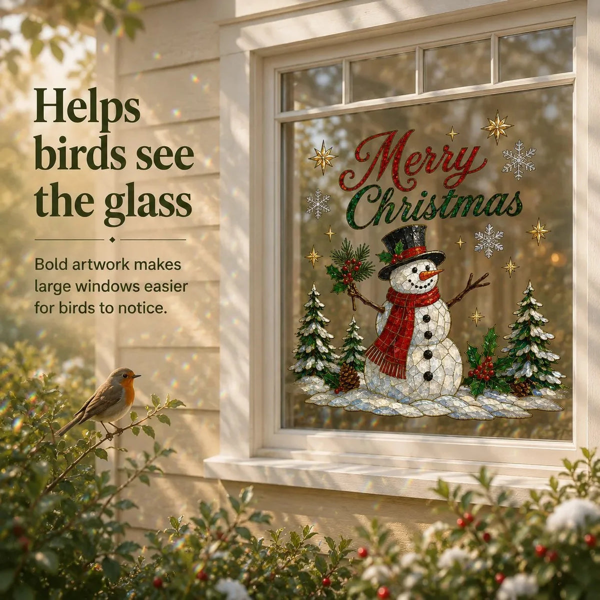 🎄🪟Christmas Classics Scenic Window Sticker – Turn Every Window Into a Christmas View