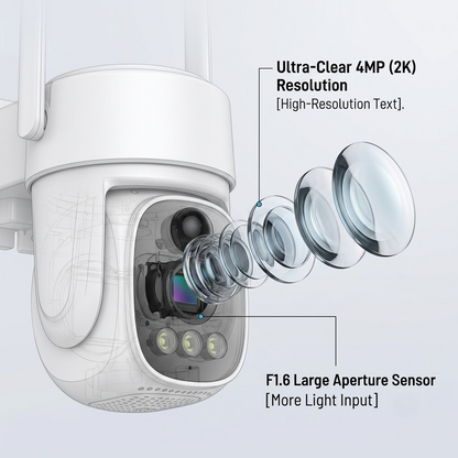 ☀️Solar‑Powered Outdoor Security WiFi Camera
