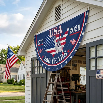 🎉 America 250th Birthday Semicircular Flag Banner 🎉
