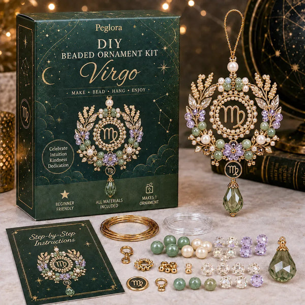 ✨ Zodiac Blessing Beaded Ornament DIY Kit – Create A Meaningful Handmade Keepsake Inspired By Your Star Sign