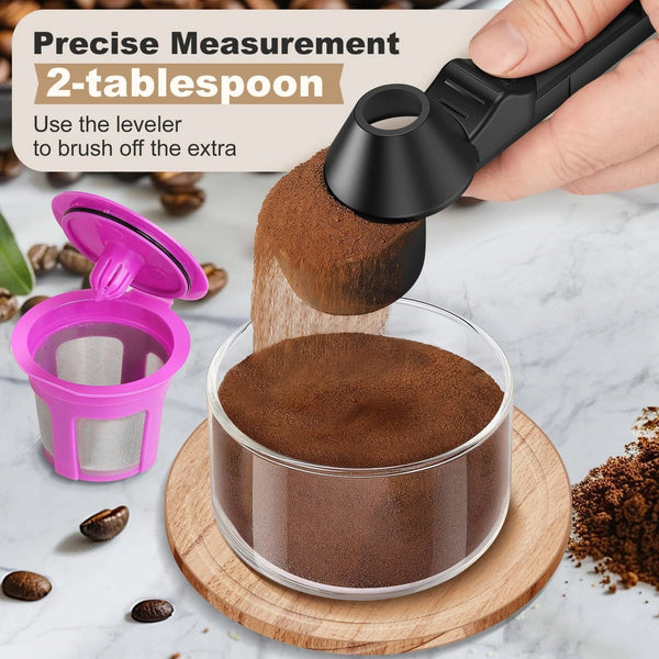 Coffee Scoop & Funnel for Reusable K Cup Refillable Coffee Pods