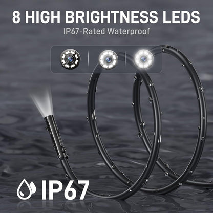🔎 Plug-and-Play Endoscope Camera - Compatible with Android & iPhone & ipad for Direct Connection
