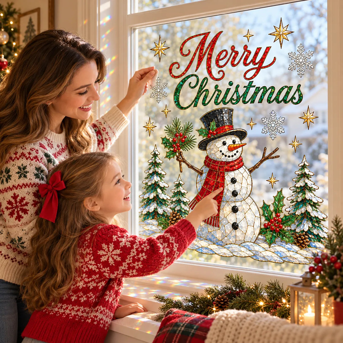 🎄🪟Christmas Classics Scenic Window Sticker – Turn Every Window Into a Christmas View