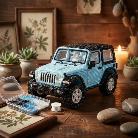 🚙 3D Beaded   DIY  Car Craft Kit