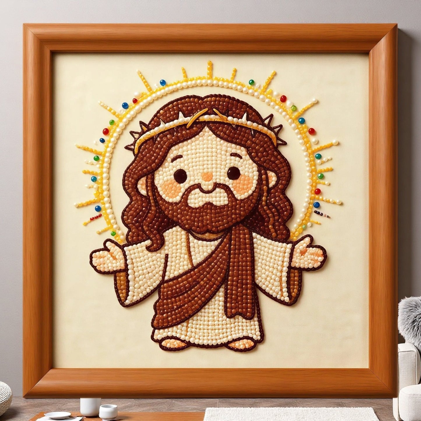 ✝️ Cute Jesus Pearl Diamond Painting Kit
