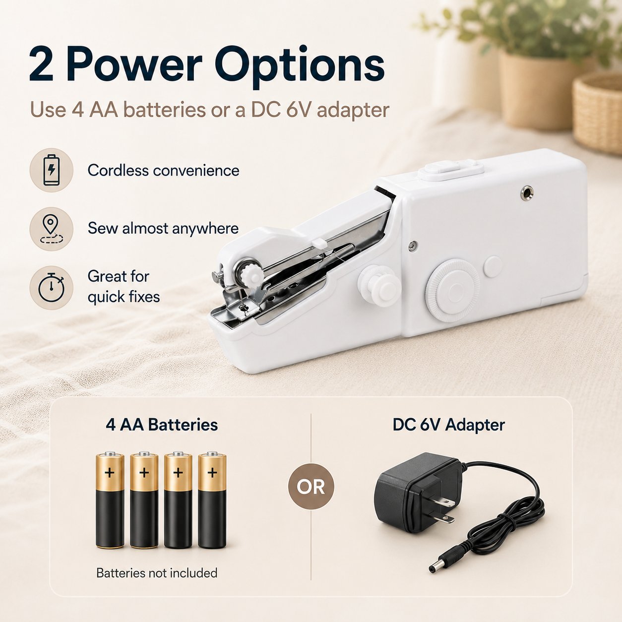 🧵👚🩳Portable Handheld Electric Sewing Machine Kit——Suitable for Beginners