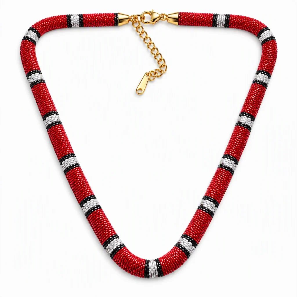 🐍Serpent Statement Necklace – A Symbol of Mystery & Power✨